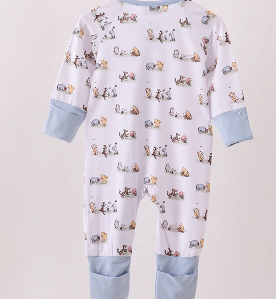 Blue Character Romper