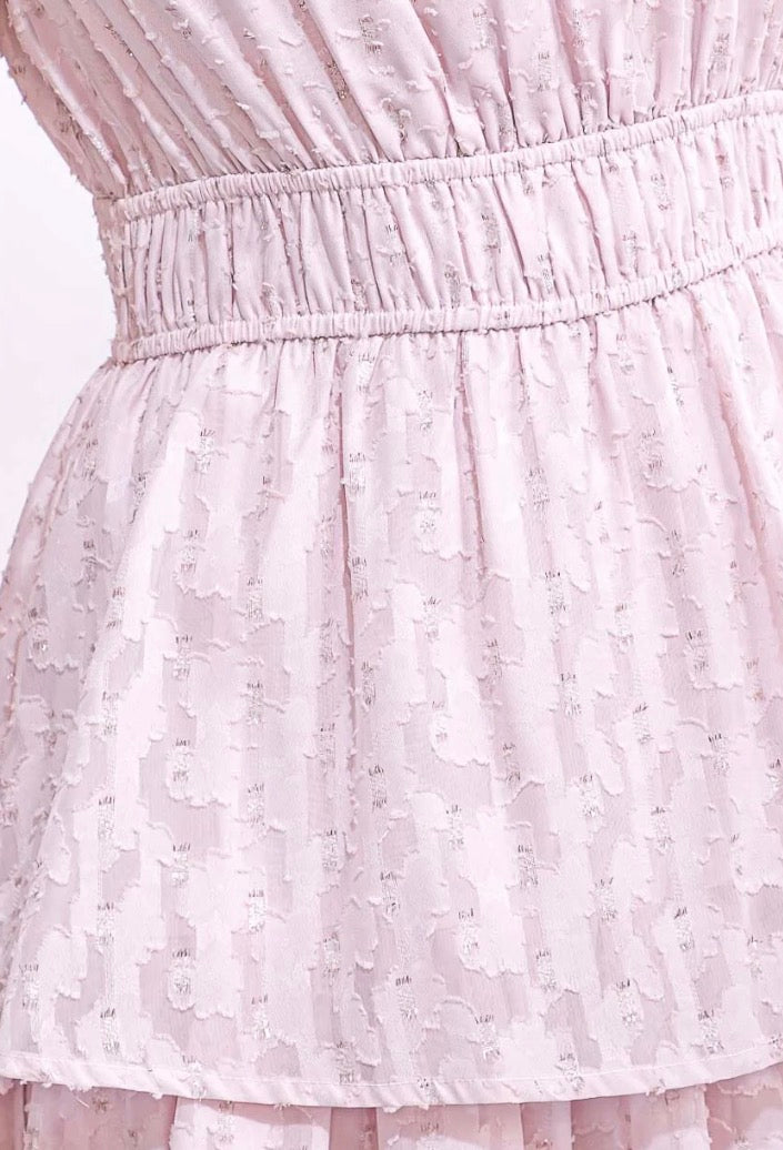 Elastic Ruffled Tiered Dress