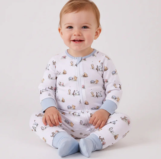 Blue Character Romper