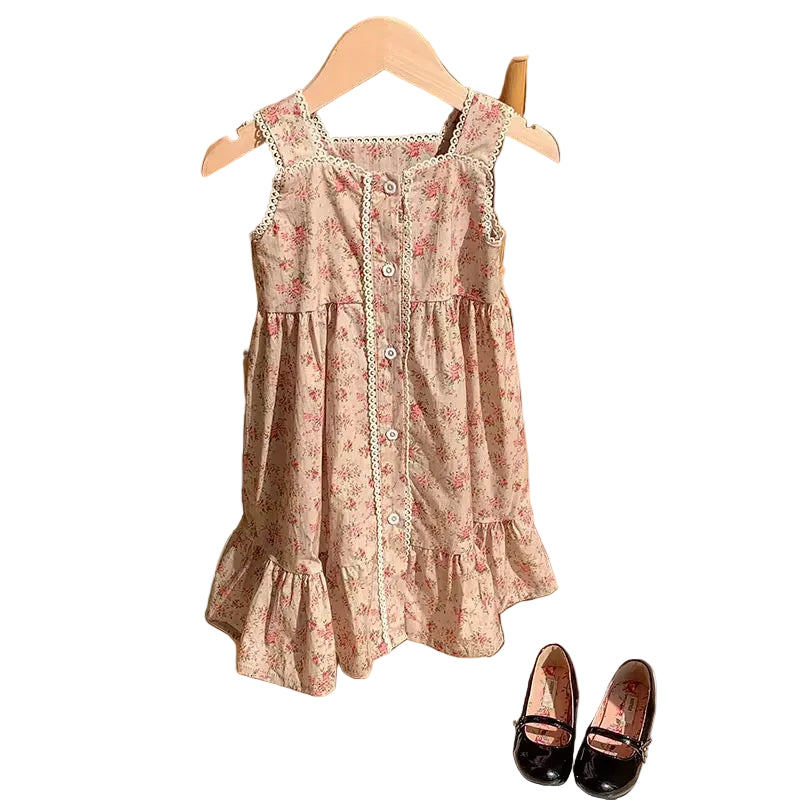 Taupe Flower Dress