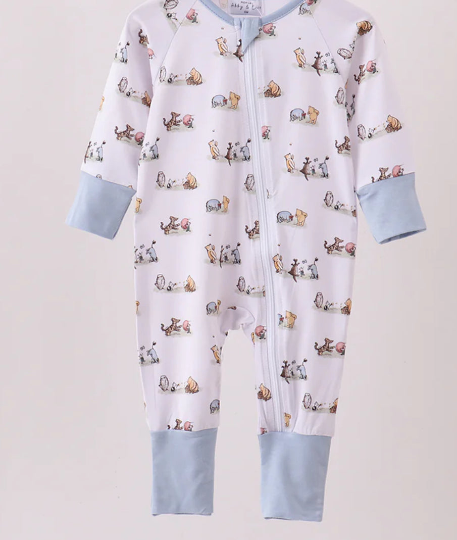 Blue Character Romper