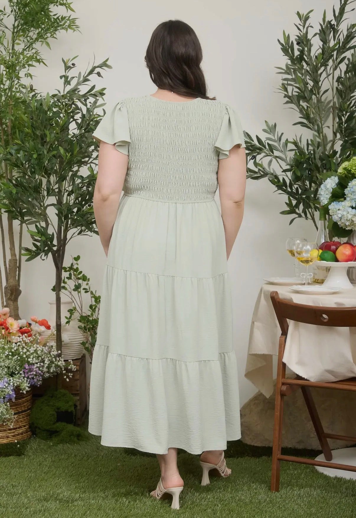 Plus Vneck Dress