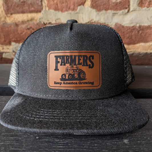 Farm Life Country Western Trucker Hat for Kids | 4 Colors: Black